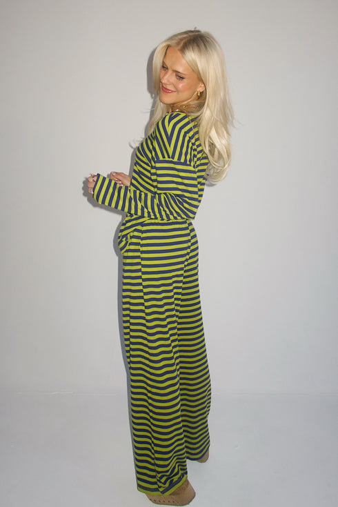 Beach Bum Striped Set // Citrus Green